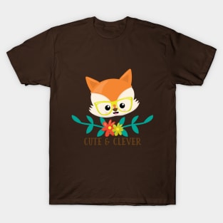 Cute & Clever Fox Graphic T-Shirt